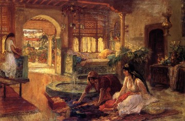 Orientalist Interior Arabic Frederick Arthur Bridgman Oil Paintings